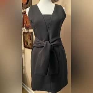 Do+Be black mini/midi dress; front tie; black; small; worn once; no flaws